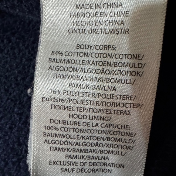 Polo Ralph Lauren Navy Blue Red Horse Youth XL 18/20 Zippered Hoodie Sweatshirt - Picture 8 of 9